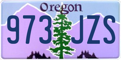 OR license plate 973JZS