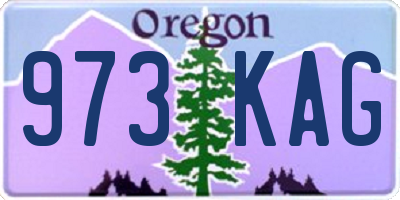 OR license plate 973KAG