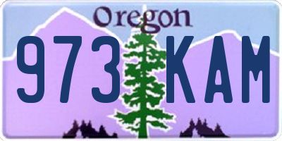 OR license plate 973KAM