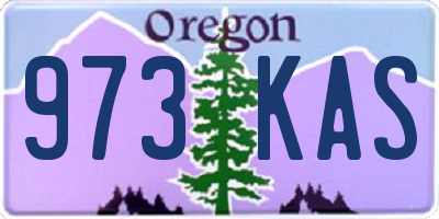 OR license plate 973KAS