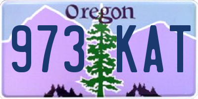 OR license plate 973KAT