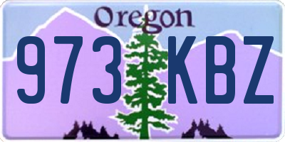 OR license plate 973KBZ