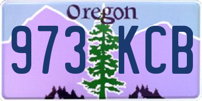 OR license plate 973KCB