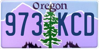 OR license plate 973KCD