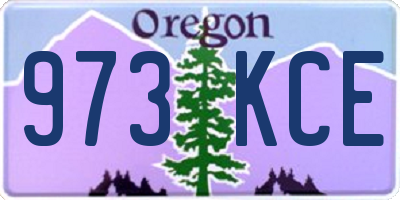 OR license plate 973KCE