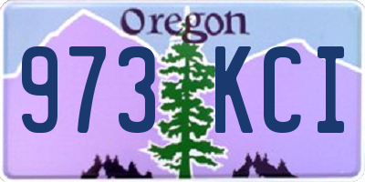 OR license plate 973KCI