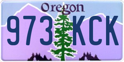 OR license plate 973KCK