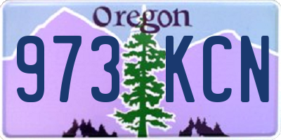 OR license plate 973KCN