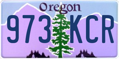 OR license plate 973KCR