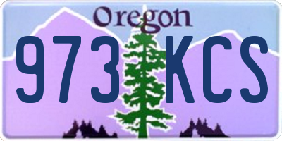 OR license plate 973KCS