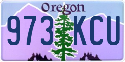 OR license plate 973KCU