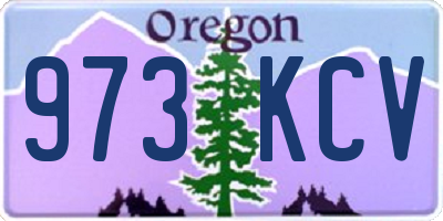 OR license plate 973KCV