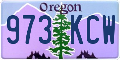 OR license plate 973KCW
