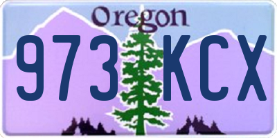 OR license plate 973KCX