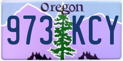 OR license plate 973KCY