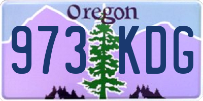 OR license plate 973KDG