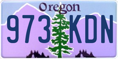 OR license plate 973KDN