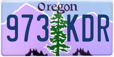 OR license plate 973KDR