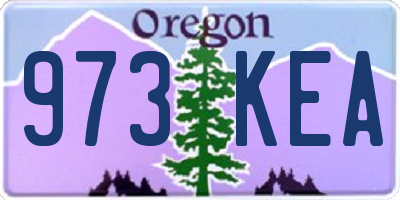 OR license plate 973KEA