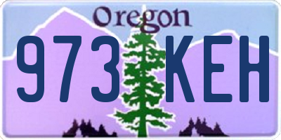 OR license plate 973KEH