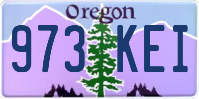 OR license plate 973KEI