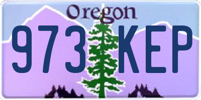 OR license plate 973KEP