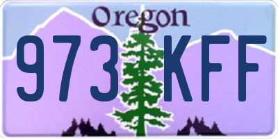 OR license plate 973KFF