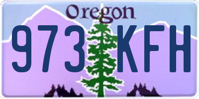 OR license plate 973KFH