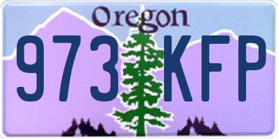 OR license plate 973KFP