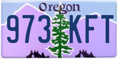 OR license plate 973KFT