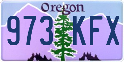 OR license plate 973KFX