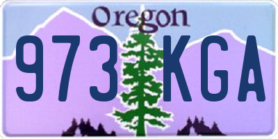 OR license plate 973KGA