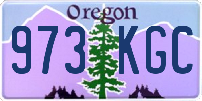 OR license plate 973KGC