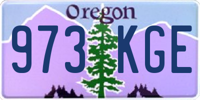 OR license plate 973KGE