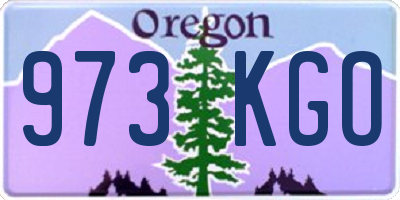 OR license plate 973KGO