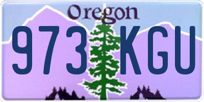 OR license plate 973KGU