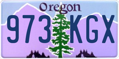 OR license plate 973KGX