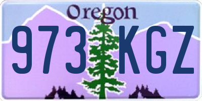 OR license plate 973KGZ