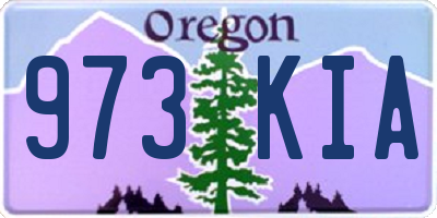 OR license plate 973KIA