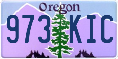OR license plate 973KIC