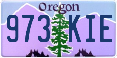 OR license plate 973KIE