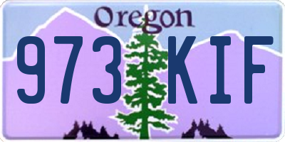 OR license plate 973KIF