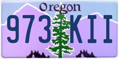 OR license plate 973KII