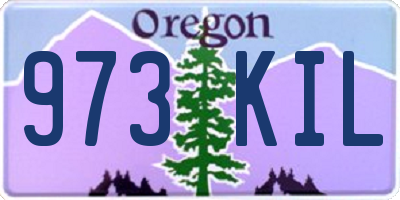 OR license plate 973KIL