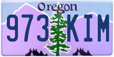 OR license plate 973KIM