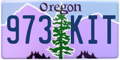 OR license plate 973KIT