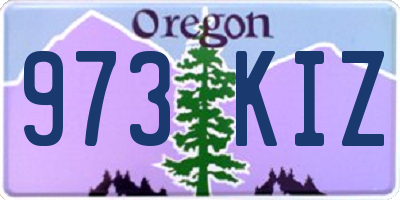 OR license plate 973KIZ