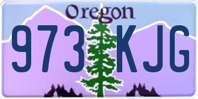 OR license plate 973KJG