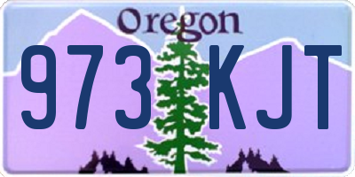 OR license plate 973KJT
