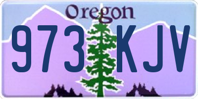 OR license plate 973KJV